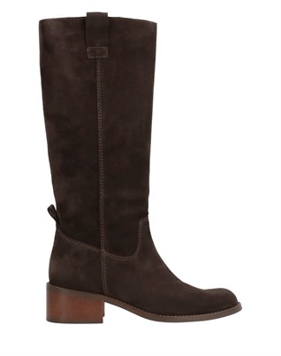 Martina Long Støvle - Noir Cacao